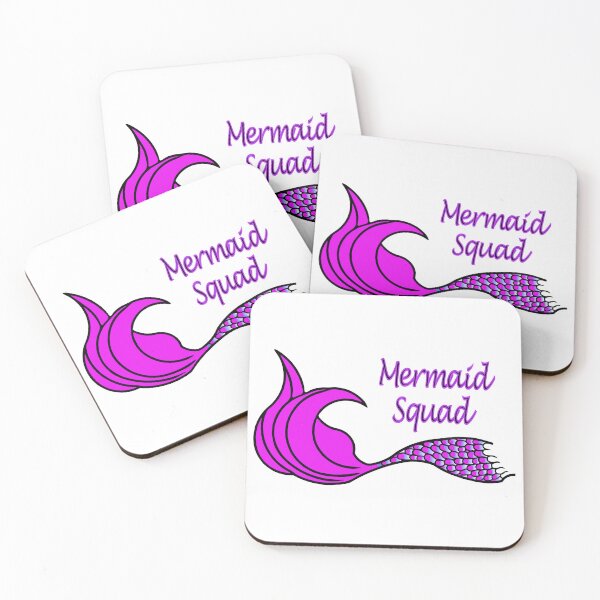 Item preview, Mermaid Squad Mermaid Tail hot pink and purple designed and sold by SunnyDazDesign.