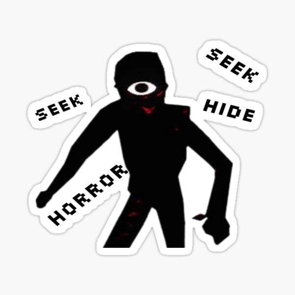 "Roblox doors seek hide and seek horror " Sticker for Sale by aboafnan Redbubble
