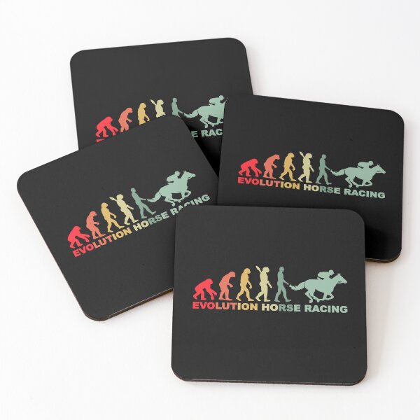 Item preview, Evolution Horse Racing Retro Equestrian Derby Suit Tee, Kentucky Men Women Jockey Silhouette Design designed and sold by PrintOfi.