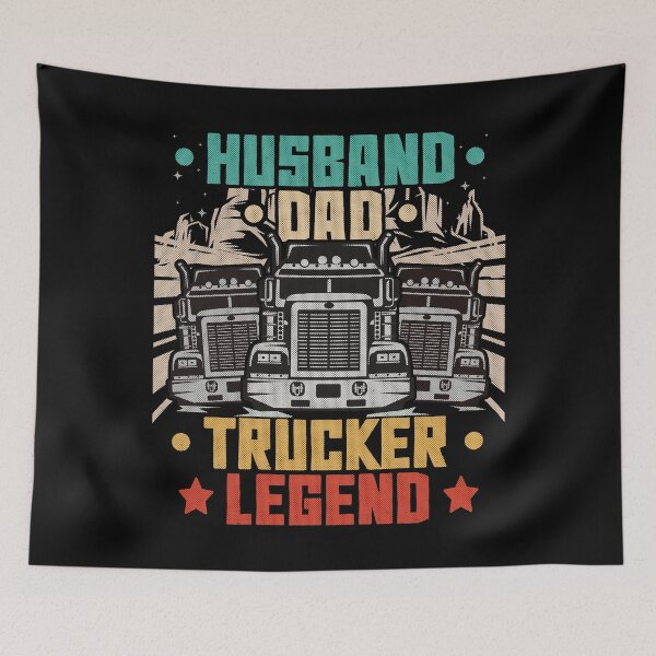 Item preview, Husband Dad Trucker Legend - Funny Trucker designed and sold by VichallanStudio.