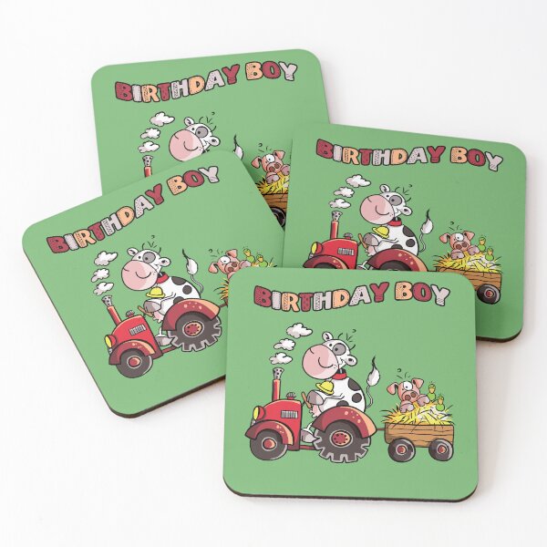 Item preview, Birthday Boy I Cow Drives Tractor for Boys designed and sold by modartis.