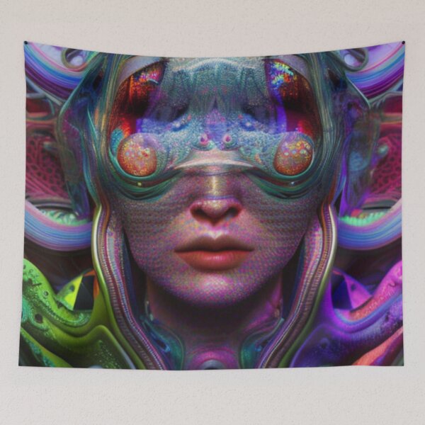 Item preview, Psychedelic Face #49 - Part of Our Psychedelic Faces Collection designed and sold by Psychedelic Psychos.