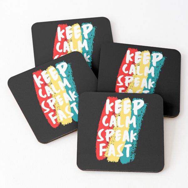 Item preview, Keep Calm And Speak Fast designed and sold by mu-art.