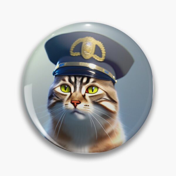 Item preview, The Catsy Cat Police Officer designed and sold by CreepyDesigns.