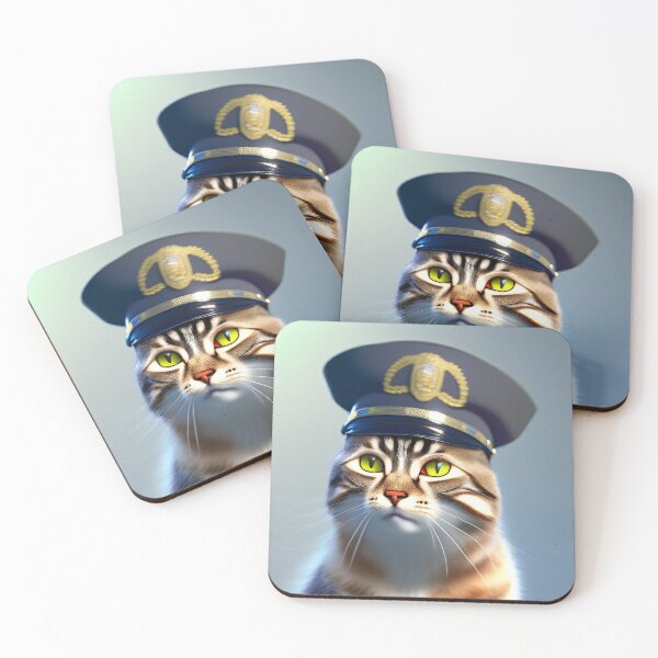 Item preview, The Catsy Cat Police Officer designed and sold by CreepyDesigns.