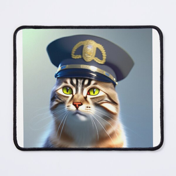 Item preview, The Catsy Cat Police Officer designed and sold by CreepyDesigns.