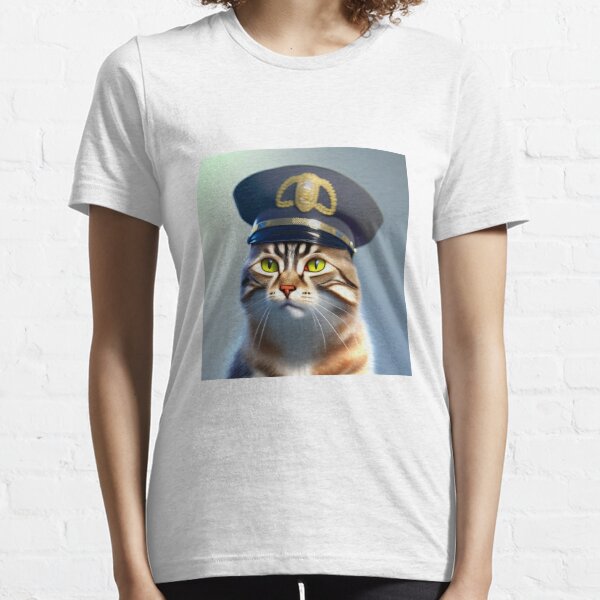  Funny police cat officer law enforcement cats kitten humor  Sweatshirt : Clothing, Shoes & Jewelry