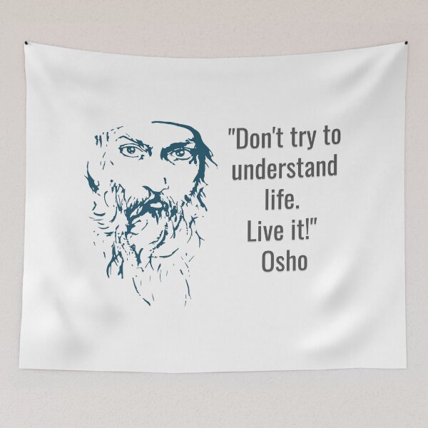 Item preview, Inspiring Quote from Osho on the Art of Living designed and sold by RetComly.