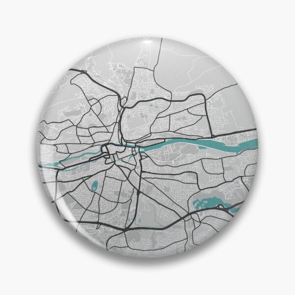 Item preview, Cork Ireland Map - Minimal Style w/ Roads designed and sold by wxnw-designs.
