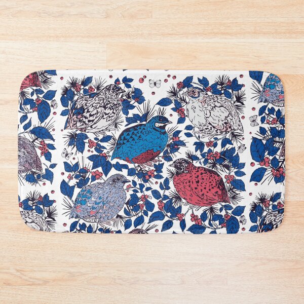 Item preview, Vintage Quail, Blueberries, and Brambles Pattern designed and sold by Quail and Friends.
