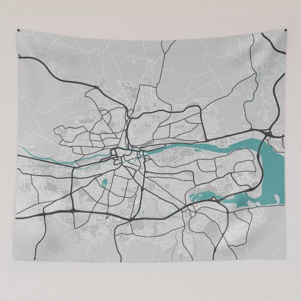 Item preview, Cork Ireland Map - Minimal Style w/ Roads designed and sold by wxnw-designs.