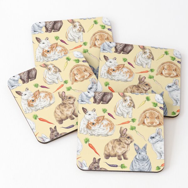 Item preview, Snuggle Bunnies - Yellow designed and sold by Elizabeth Weglein.