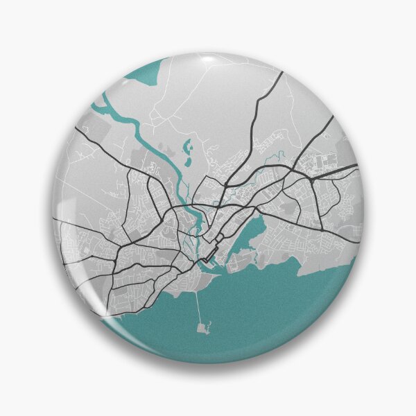 Item preview, Galway Ireland Map - Minimal Style w/ Roads designed and sold by wxnw-designs.