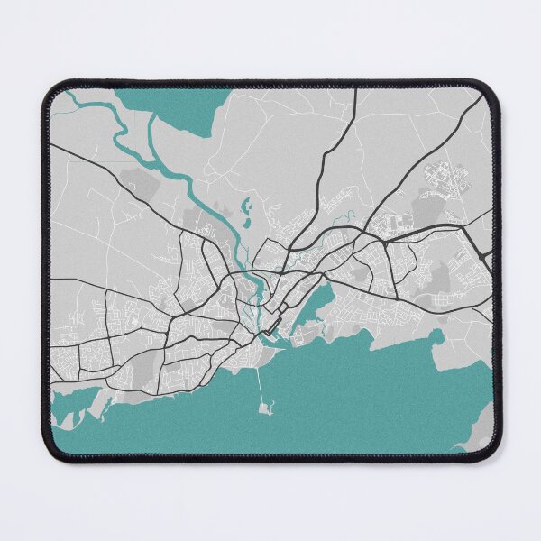 Item preview, Galway Ireland Map - Minimal Style w/ Roads designed and sold by wxnw-designs.