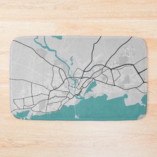 Item preview, Galway Ireland Map - Minimal Style w/ Roads designed and sold by wxnw-designs.