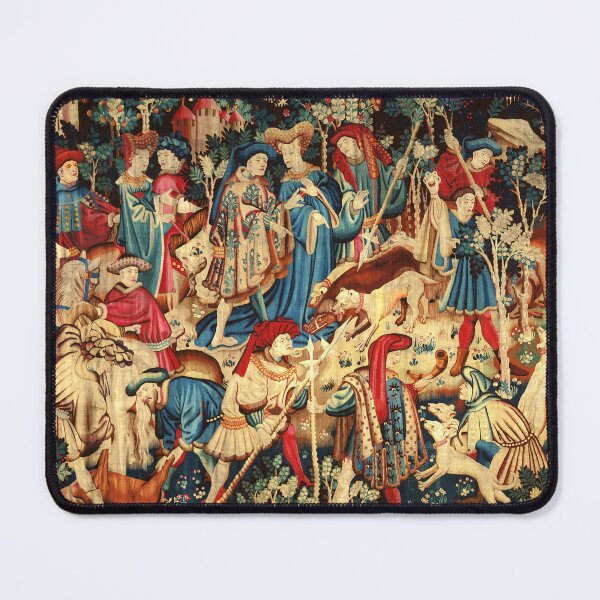 Item preview, MEDIEVAL WILD BOAR HUNT  Devonshire Tapestry designed and sold by BulganLumini.