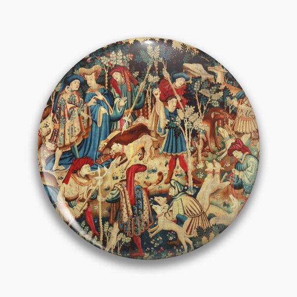 Item preview, MEDIEVAL WILD BOAR HUNT  Devonshire Tapestry designed and sold by BulganLumini.