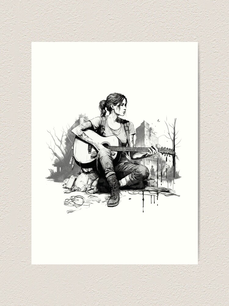 The Last Of Us - Ellie TLOU Part One A4 A5 Art print Video Game Gifts.