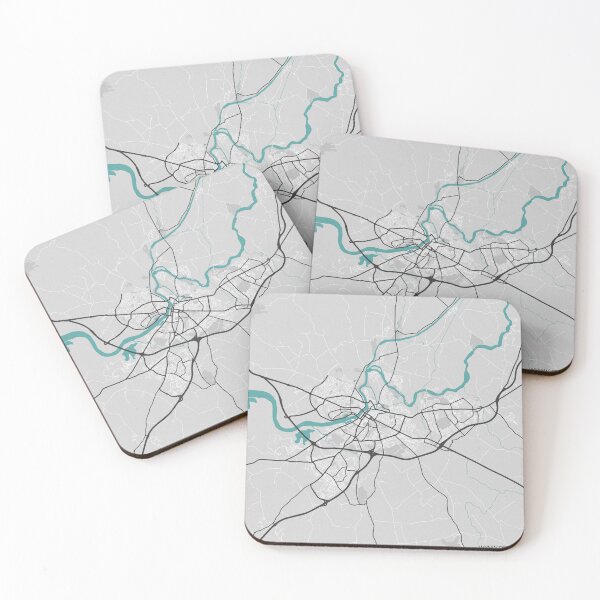 Item preview, Limerick Ireland Map - Minimal Style w/ Roads designed and sold by wxnw-designs.