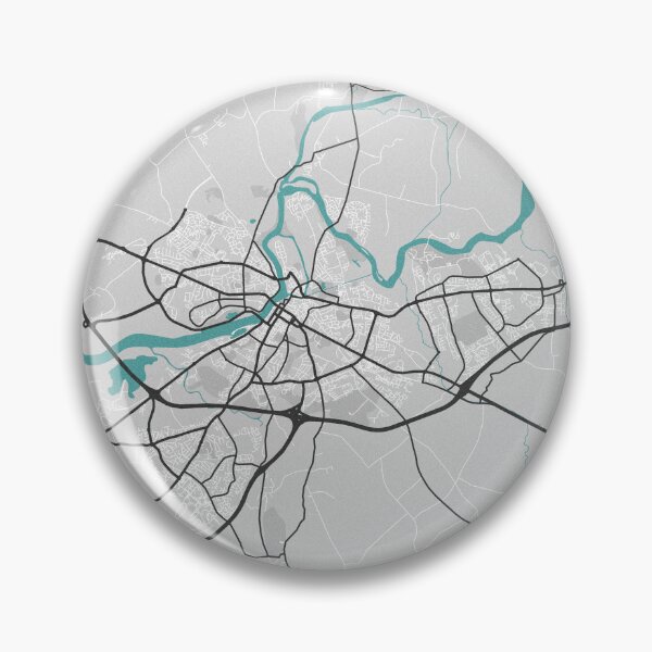 Item preview, Limerick Ireland Map - Minimal Style w/ Roads designed and sold by wxnw-designs.
