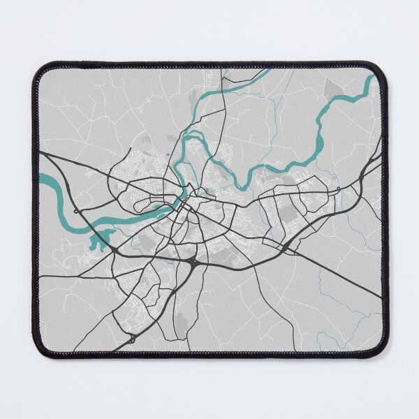 Item preview, Limerick Ireland Map - Minimal Style w/ Roads designed and sold by wxnw-designs.