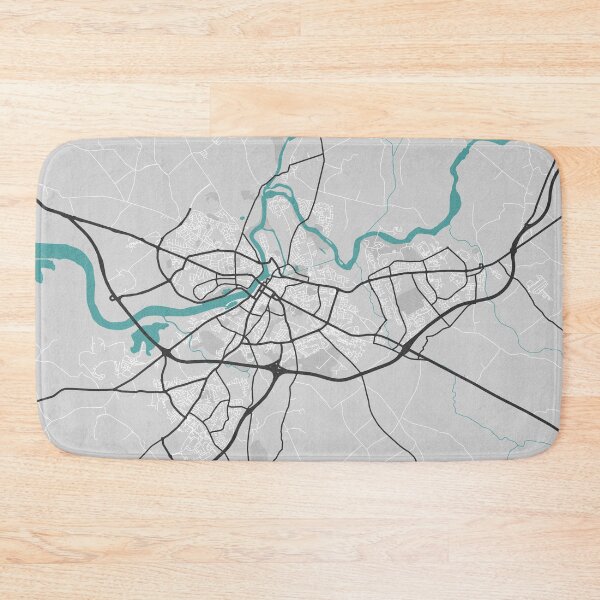 Item preview, Limerick Ireland Map - Minimal Style w/ Roads designed and sold by wxnw-designs.