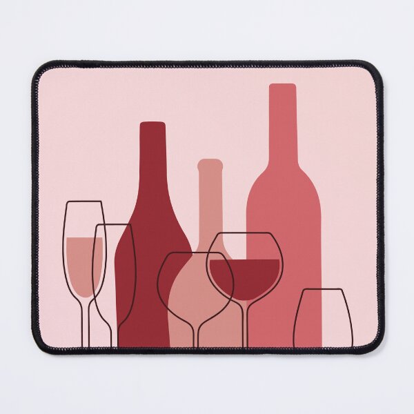 Item preview, Feminine Wine Silhouette (Light Pink Color Palette) designed and sold by NMattsonDesigns.