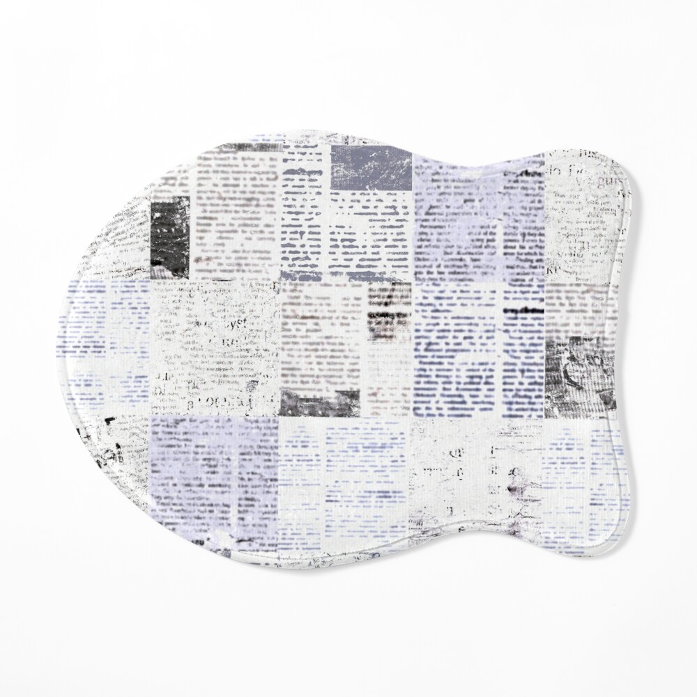 Newspaper Paper Grunge Newsprint Patchwork Seamless Pattern