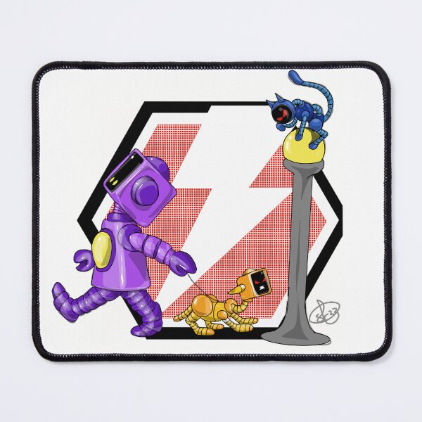 Item preview, Cute robot walking his robot dog designed and sold by Pittstop.