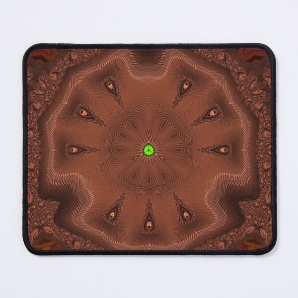 Item preview, *FUNNY ABSTRACT PAINTING ALIEN TRIBAL FACE CHOCOLATE MIXTURE MINT GREEN WITH STARRY GREEN ANISE designed and sold by Ralek.