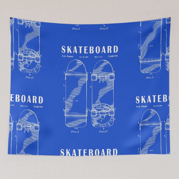 Item preview, Skater Skateboard Skateboarding Vintage Patent Drawing Print designed and sold by ismdesigner.