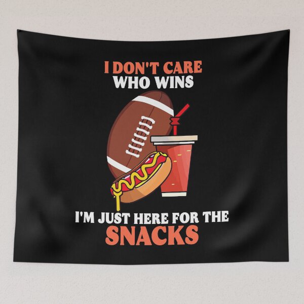 Item preview, I'm Just Here For Snacks Drinks Fries Football Match Sunday designed and sold by TMelonShop.