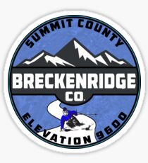 Ski Breckenridge Colorado Skiing Snowboard Sticker