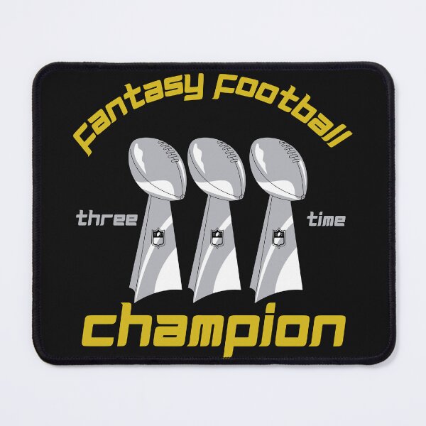 Item preview, Fantasy Football Three Time Champion Trophy Novelty designed and sold by Marathon-Runner.
