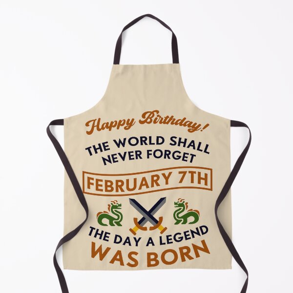 Item preview, February 7th The Day A Legend Was Born Dragons And Swords Design (Dark) designed and sold by Graograman.