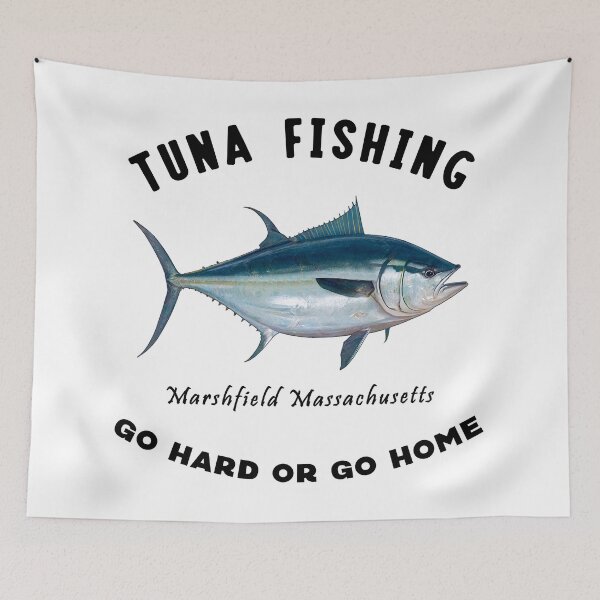 Item preview, Tuna Fishing - Marshfield Massachusetts - Go Hard or Go Home designed and sold by NewNomads.