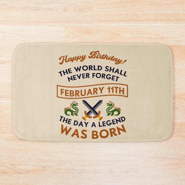 Item preview, February 11th The Day A Legend Was Born Dragons And Swords Design (Dark) designed and sold by Graograman.