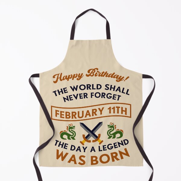 Item preview, February 11th The Day A Legend Was Born Dragons And Swords Design (Dark) designed and sold by Graograman.
