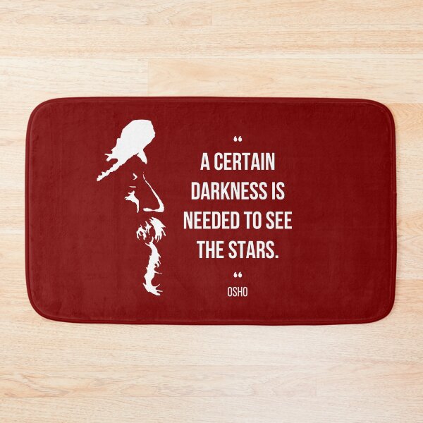 Item preview, Motivational Quote | Osho | A certain darkness is needed to see the stars | Text design designed and sold by RetComly.