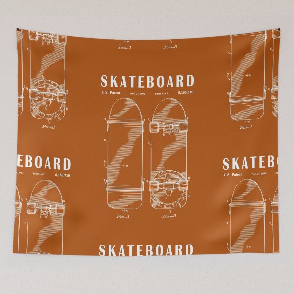 Item preview, Skater Skateboard Skateboarding Vintage Patent Drawing Print designed and sold by ismdesigner.