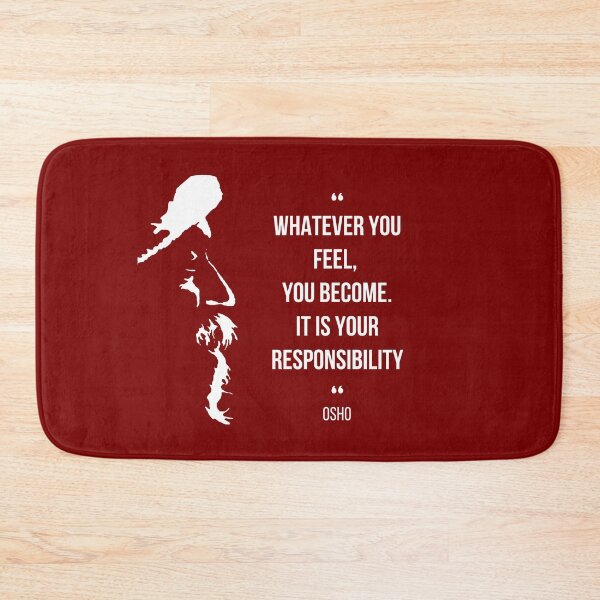Item preview, Motivational Quote | Osho | Whatever you feel,  you become ... | Text design designed and sold by RetComly.