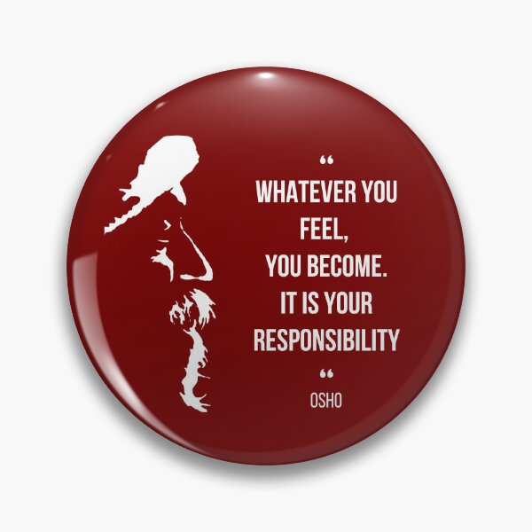 Item preview, Motivational Quote | Osho | Whatever you feel,  you become ... | Text design designed and sold by RetComly.