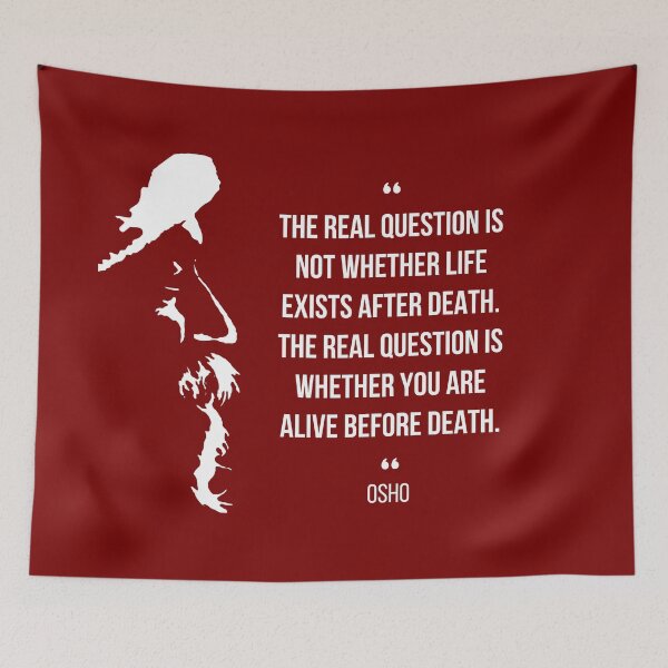 Item preview, Osho Inspirational Quote - Are You Truly Alive? designed and sold by RetComly.