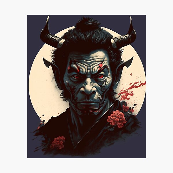 Samurai Oni Photographic Print