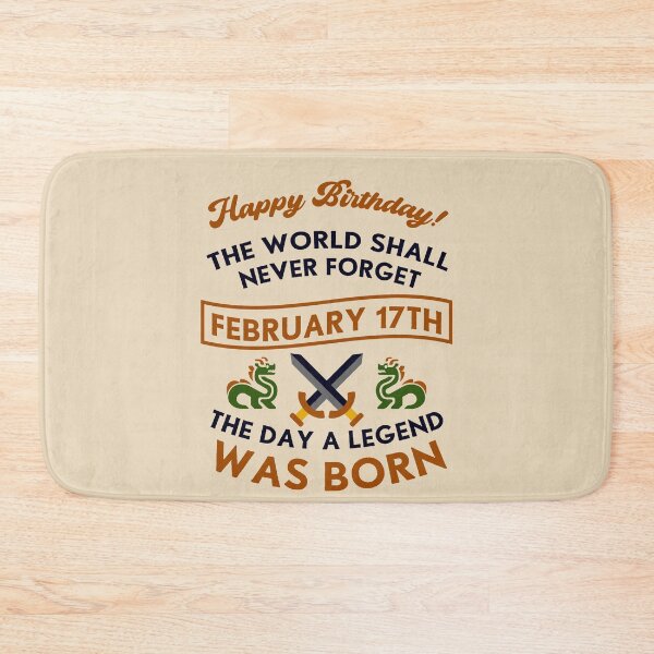 Item preview, February 17th The Day A Legend Was Born Dragons And Swords Design (Dark) designed and sold by Graograman.