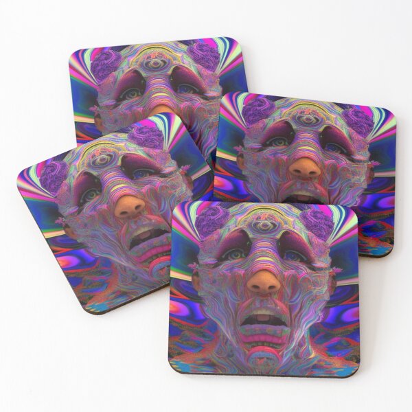 Aperçu de l'œuvre Psychedelic Face #60 - Part of Our Psychedelic Faces Collection créée et vendue par Psychedelic Psychos.