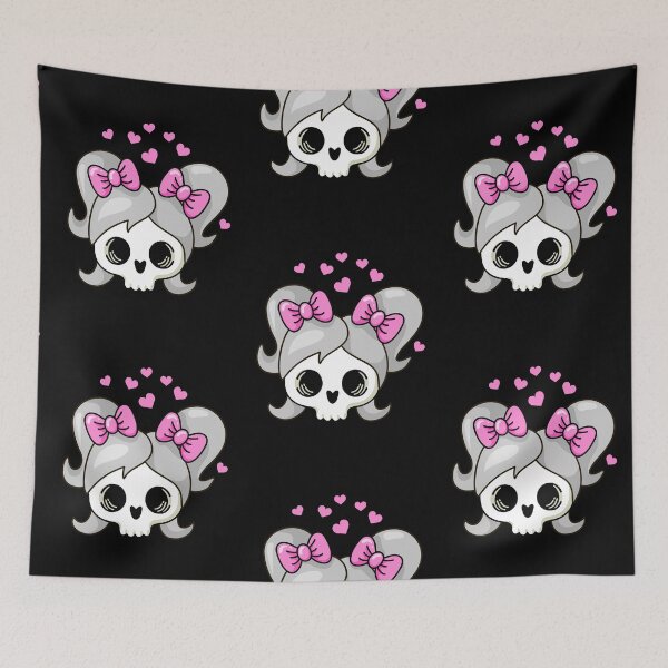 Item preview, Girly skull designed and sold by Mombie3.