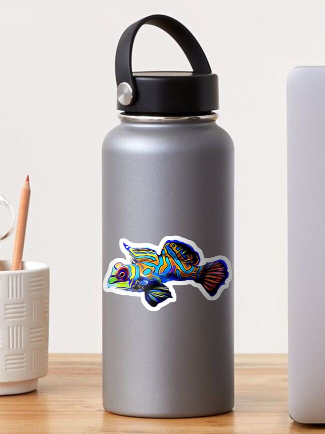 Thumbnail 1 of 3, Sticker, Mandarin Goby dragonet designed and sold by AngryOcean.