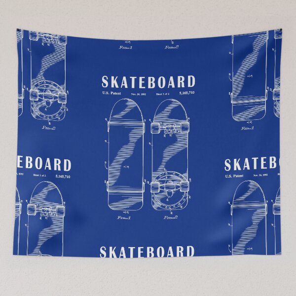 Item preview, Skater Skateboard Skateboarding Vintage Patent Drawing Print designed and sold by ismdesigner.