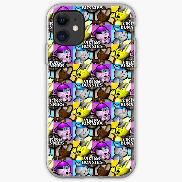Viking Bunnies Pop Art iPhone Soft Case